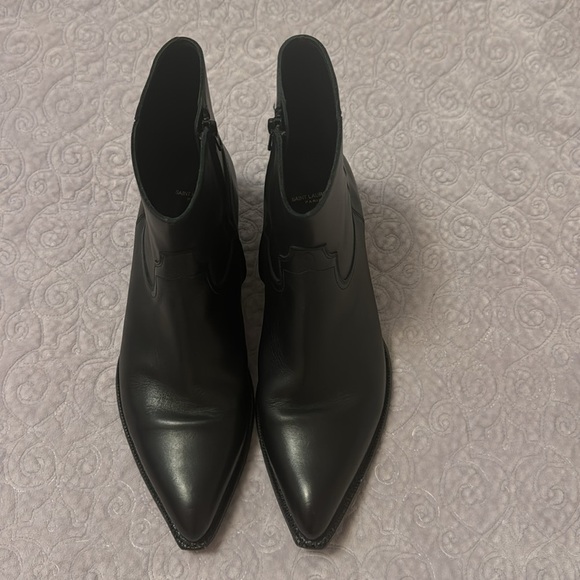 Saint Laurent Pointed-Toe Ankle Boots Size 43.5 - Picture 6 of 12